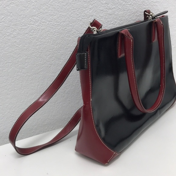 Black and Maroon Purse - Picture 1 of 3